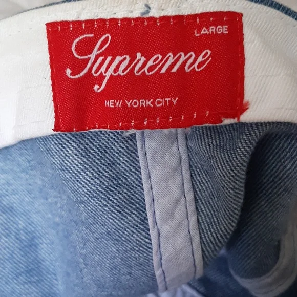 Supreme Washed Denim Fitted 6- Panel *SS13*